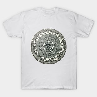 Black and White mandala T-Shirt